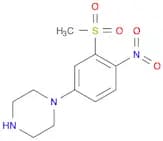 Piperazine, 1-[3-(methylsulfonyl)-4-nitrophenyl]-