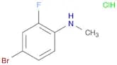 Benzenamine, 4-bromo-2-fluoro-N-methyl-, hydrochloride (1:1)