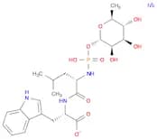 N-[N-[[(6-Deoxy-α-L-mannopyranosyl)oxy]hydroxyphosphinyl]-L-leucyl]-L-tryptophan xsodium salt