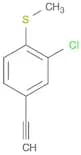 Benzene, 2-chloro-4-ethynyl-1-(methylthio)-