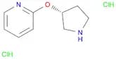Pyridine, 2-[(3R)-3-pyrrolidinyloxy]-, hydrochloride (1:2)