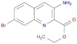 2-Quinolinecarboxylic acid, 3-amino-7-bromo-, ethyl ester