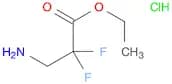 Propanoic acid, 3-amino-2,2-difluoro-, ethyl ester, hydrochloride (1:1)