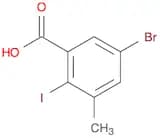 Benzoic acid, 5-bromo-2-iodo-3-methyl-