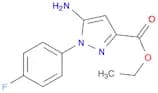1H-Pyrazole-3-carboxylic acid, 5-amino-1-(4-fluorophenyl)-, ethyl ester