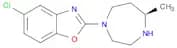 Benzoxazole, 5-chloro-2-[(5R)-hexahydro-5-methyl-1H-1,4-diazepin-1-yl]-