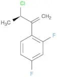 Benzene, 1-(2-chloro-1-methylenepropyl)-2,4-difluoro-, (R)- (9CI)