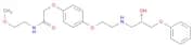 Acetamide, 2-[4-[2-[[(2S)-2-hydroxy-3-phenoxypropyl]amino]ethoxy]phenoxy]-N-(2-methoxyethyl)-