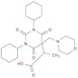 5-Pyrimidineacetic acid, 1,3-dicyclohexylhexahydro-α-methyl-5-(4-morpholinylmethyl)-2,4,6-trioxo-