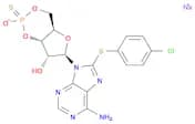 Adenosine, 8-[(4-chlorophenyl)thio]-, cyclic 3',5'-[hydrogen [P(R)]-phosphorothioate]