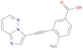 3-(2-(Imidazo[1,2-b]pyridazin-3-yl)ethynyl)-4-methylbenzoic acid