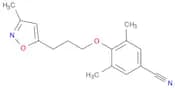 3,5-dimethyl-4-[3-(3-methyl-1,2-oxazol-5-yl)propoxy]benzonitrile