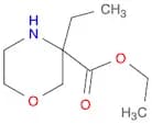 3-Morpholinecarboxylic acid, 3-ethyl-, ethyl ester