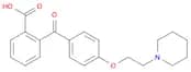 Benzoic acid, 2-[4-[2-(1-piperidinyl)ethoxy]benzoyl]-