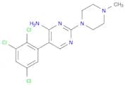 4-Pyrimidinamine, 2-(4-methyl-1-piperazinyl)-5-(2,3,5-trichlorophenyl)-