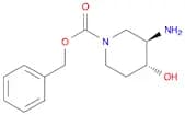 1-Piperidinecarboxylic acid, 3-amino-4-hydroxy-, phenylmethyl ester, (3R,4R)-