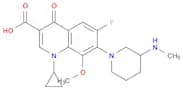 1-cyclopropyl-6-fluoro-8-methoxy-7-[3-(methylamino)piperidin-1-yl]-4-oxo-1,4-dihydroquinoline-3-ca…