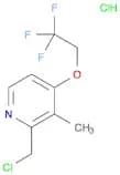 2-(Chloromethyl)-3-methyl-4-(2,2,2-trifluoroethoxy)pyridine, HCl