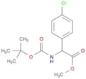 Benzeneacetic acid, 4-chloro-α-[[(1,1-dimethylethoxy)carbonyl]amino]-, methyl ester