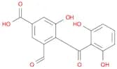 Benzoic acid, 4-(2,6-dihydroxybenzoyl)-3-formyl-5-hydroxy-