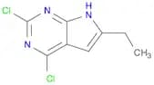 7H-Pyrrolo[2,3-d]pyrimidine, 2,4-dichloro-6-ethyl-