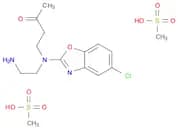 2-Butanone, 4-[(2-aminoethyl)(5-chloro-2-benzoxazolyl)amino]-, methanesulfonate (1:2)