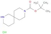 2,9-Diazaspiro[5.5]undecane-9-carboxylic acid, 1,1-dimethylethyl ester, hydrochloride (1:1)