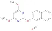 1-Naphthalenecarboxaldehyde, 2-[(4,6-dimethoxy-2-pyrimidinyl)oxy]-