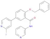 Benzamide, 5-(2-fluoro-4-pyridinyl)-2-(phenylmethoxy)-N-3-pyridinyl-