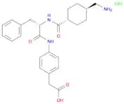 Benzeneacetic acid, 4-[[(2S)-2-[[[trans-4-(aminomethyl)cyclohexyl]carbonyl]amino]-1-oxo-3-phenylpr…