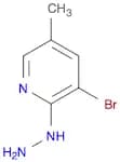 Pyridine, 3-bromo-2-hydrazinyl-5-methyl-