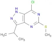 1H-PYRAZOLO[4,3-D]PYRIMIDINE, 7-CHLORO-3-(1-METHYLETHYL)-5-(METHYLTHIO)-