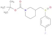 tert-Butyl 3-(((4-fluorophenyl)sulfinyl)methyl)piperidine-1-carboxylate