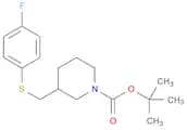 1-Piperidinecarboxylic acid, 3-[[(4-fluorophenyl)thio]methyl]-, 1,1-dimethylethyl ester