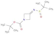 1-Azetidinecarboxylic acid, 3-[[(1,1-dimethylethyl)sulfinyl]imino]-, 1,1-dimethylethyl ester