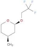 2H-Pyran, tetrahydro-4-methyl-2-(2,2,2-trifluoroethoxy)-, cis- (9CI)