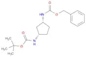 Carbamic acid, N-[(1R,3S)-3-[[(1,1-dimethylethoxy)carbonyl]amino]cyclopentyl]-, phenylmethyl ester