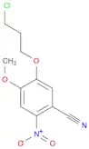 Benzonitrile, 5-(3-chloropropoxy)-4-methoxy-2-nitro-