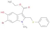 1H-INDOLE-3-CARBOXYLIC ACID, 6-BROMO-5-HYDROXY-1-METHYL-2-[(PHENYLTHIO)METHYL]-, ETHYL ESTER