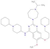 4-Quinazolinamine, N-(1-cyclohexyl-4-piperidinyl)-2-[hexahydro-4-(1-methylethyl)-1H-1,4-diazepin-1…