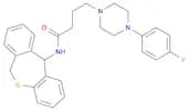 1-Piperazinebutanamide, N-(6,11-dihydrodibenzo[b,e]thiepin-11-yl)-4-(4-fluorophenyl)-
