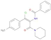Benzamide, N-[(1Z)-2-chloro-2-(4-methylphenyl)-1-(1-piperidinylcarbonyl)ethenyl]-