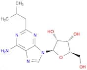 Adenosine, 2-(2-methylpropyl)- (9CI)