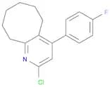Cycloocta[b]pyridine, 2-chloro-4-(4-fluorophenyl)-5,6,7,8,9,10-hexahydro-