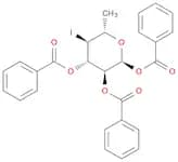 α-L-Glucopyranose, 4,6-dideoxy-4-iodo-, tribenzoate (9CI)