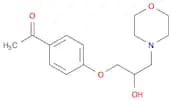 Ethanone, 1-[4-[2-hydroxy-3-(4-morpholinyl)propoxy]phenyl]-