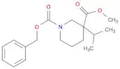 1,3-Piperidinedicarboxylic acid, 3-(1-methylethyl)-, 3-methyl 1-(phenylmethyl) ester