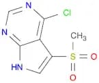 7H-Pyrrolo[2,3-d]pyrimidine, 4-chloro-5-(methylsulfonyl)-
