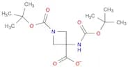 1-[(tert-Butoxy)carbonyl]-3-([(tert-butoxy)carbonyl]amino)azetidine-3-carboxylic acid