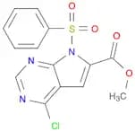 METHYL 4-CHLORO-7-PHENYLSULFONYL-7H-PYRROLO[2,3-D]PYRIMIDINE-6-CARBOXYLATE